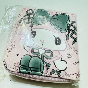 Cute Pink and Green Kids Wallet